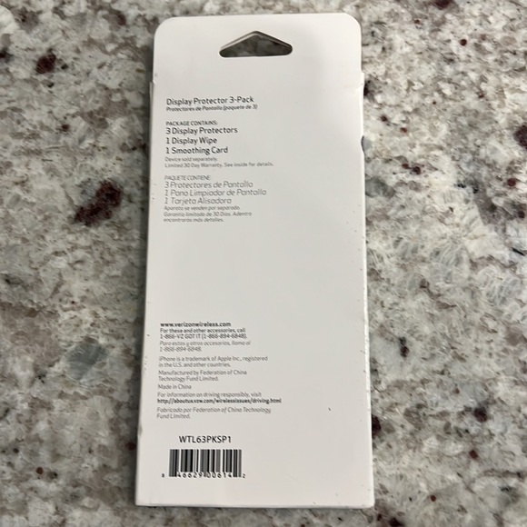 🆕VERIZON DISPLAY PROTECTOR 3-PACK - Fits iPhone 6 - Picture 2 of 3